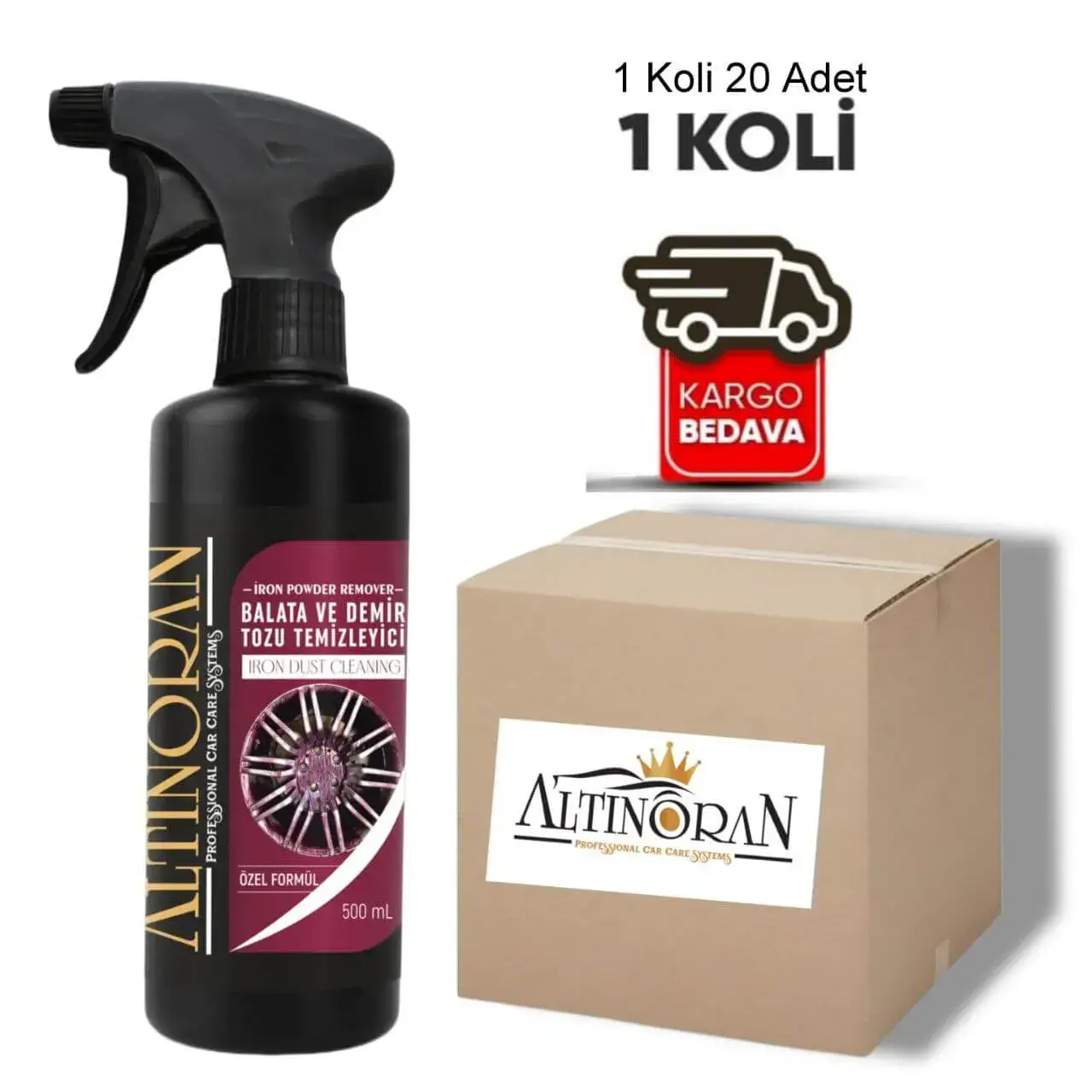 Balata ve Demir Tozu Temizleyici 500 ML 20 Adet