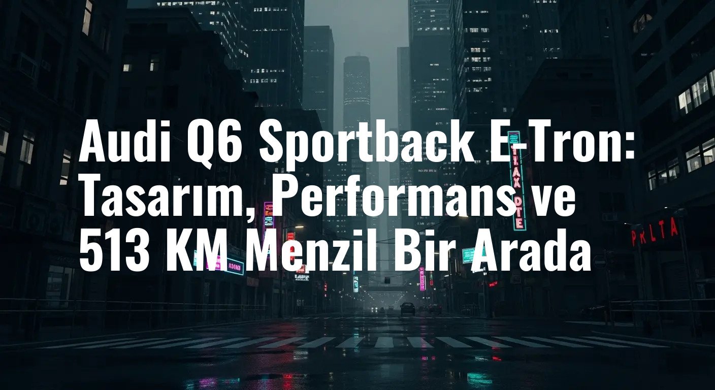 Audi Q6 Sportback E-Tron: Tasarım, Performans ve 513 KM Menzil Bir Arada