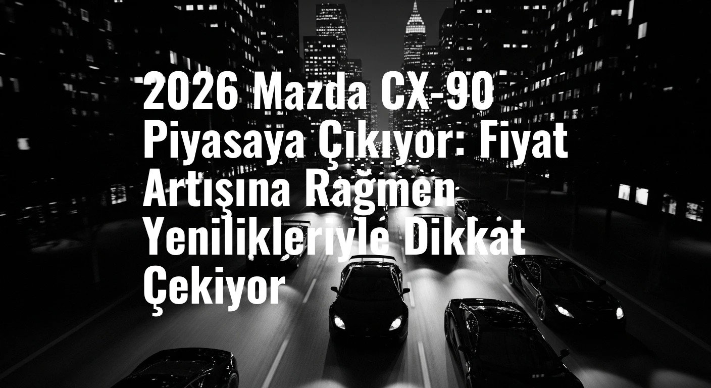 2026 Mazda CX-90 Piyasaya Çıkıyor: Fiyat Artışına Rağmen Yenilikleriyle Dikkat Çekiyor