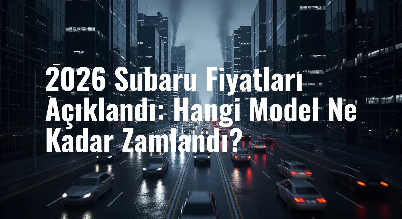 2026 Subaru Fiyatları Açıklandı: Hangi Model Ne Kadar Zamlandı?