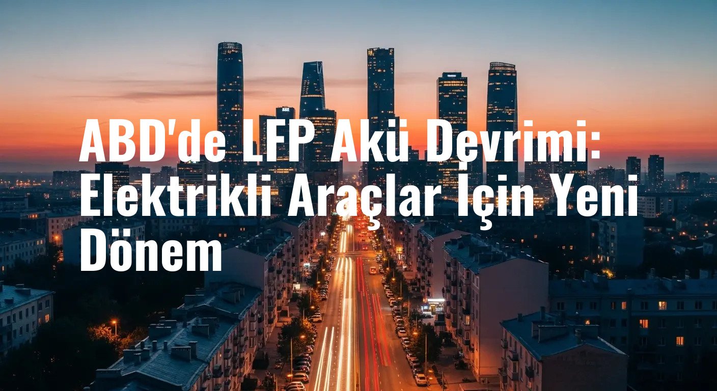 ABD'de LFP Akü Devrimi: Elektrikli Araçlar İçin Yeni Dönem
