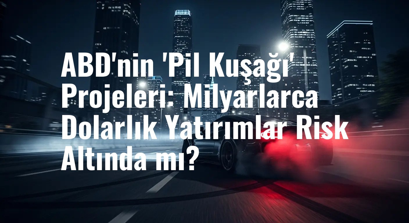 ABD'nin 'Pil Kuşağı' Projeleri: Milyarlarca Dolarlık Yatırımlar Risk Altında mı?