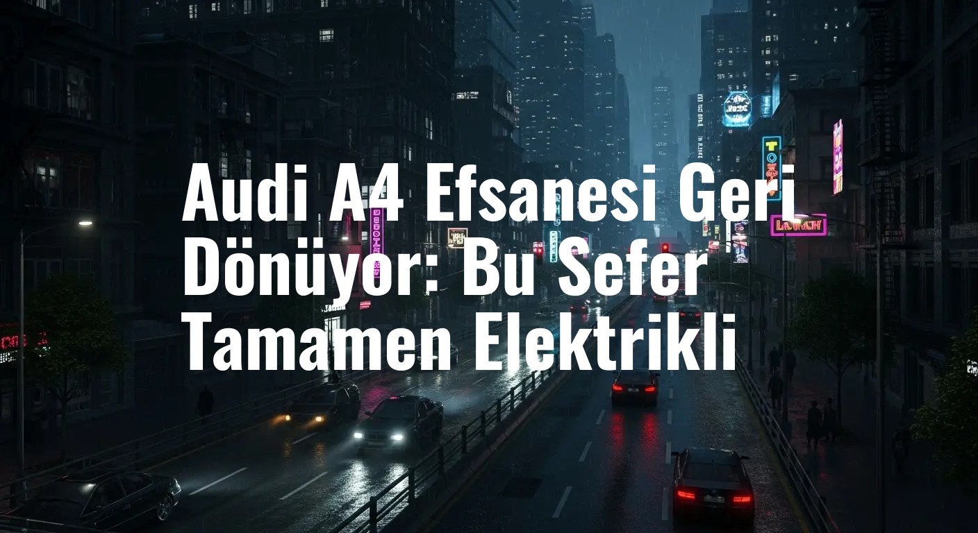 Audi A4 Efsanesi Geri Dönüyor: Bu Sefer Tamamen Elektrikli