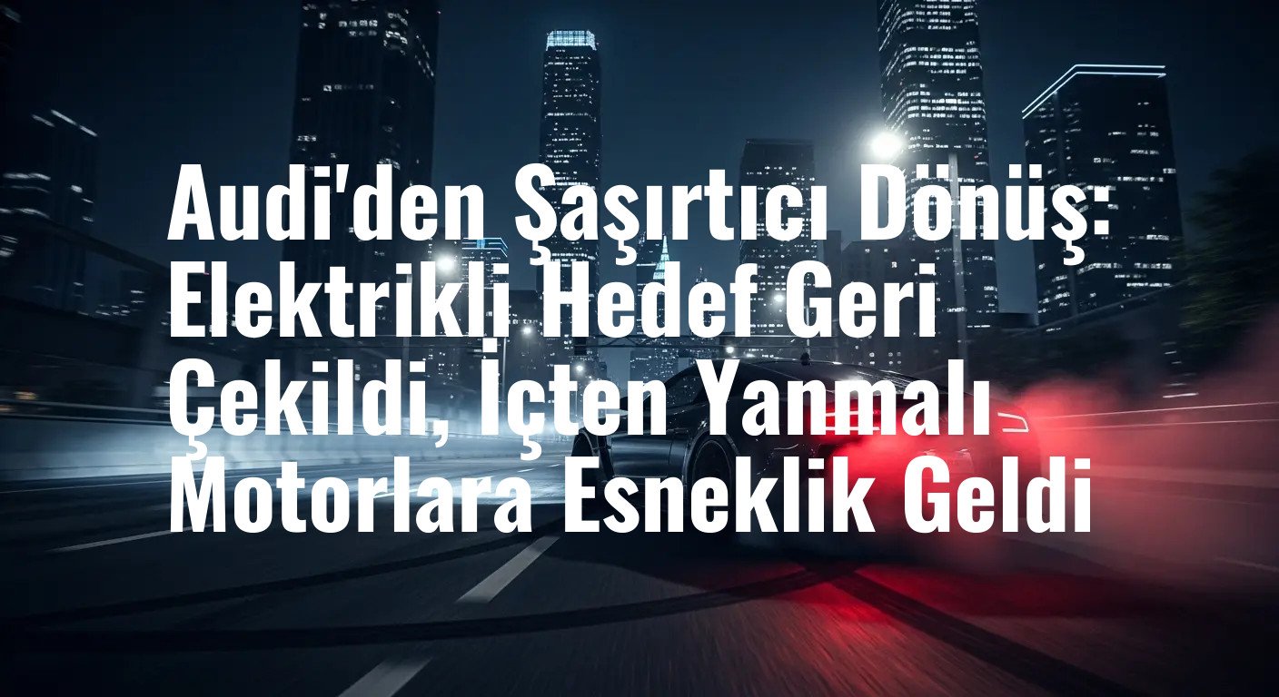 Audi, Elektrikli Araç Dönüşümünde Vites Küçülttü: İçten Yanmalı Motorlar İçin Esneklik Vurgusu