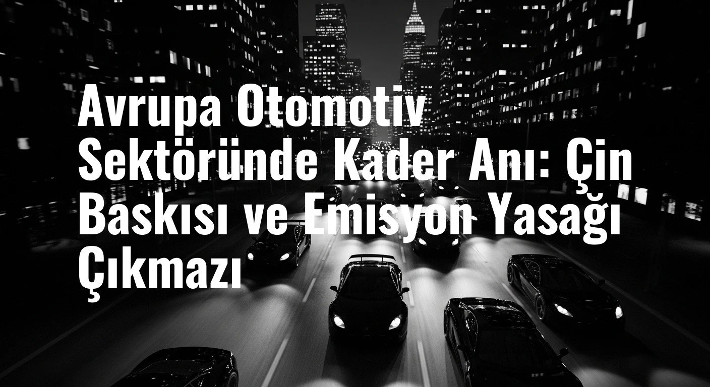 Avrupa Otomotiv Sektöründe Kader Anı: Çin Baskısı ve Emisyon Yasağı Çıkmazı