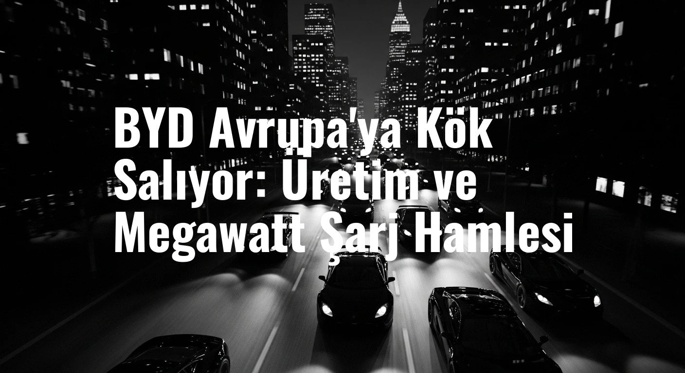 BYD Avrupa'ya Kök Salıyor: Üretim ve Megawatt Şarj Hamlesi