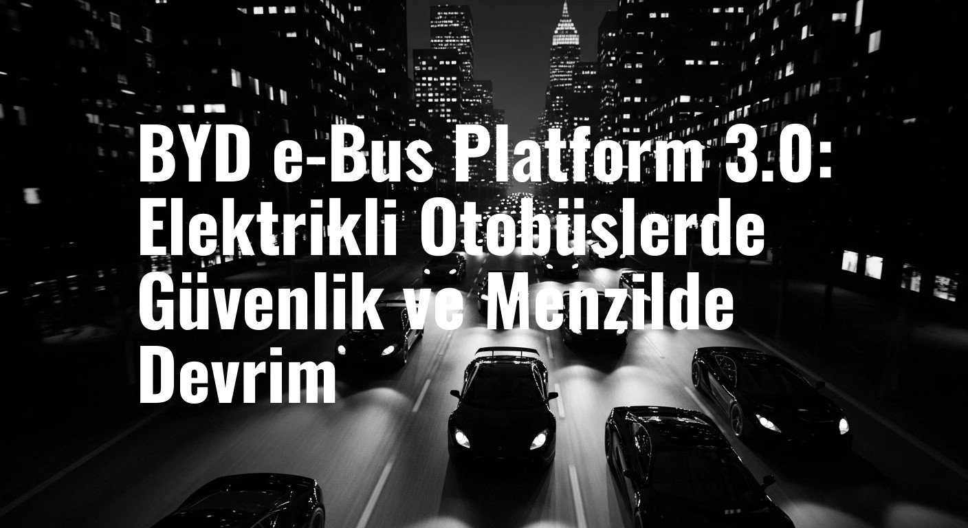 BYD e-Bus Platform 3.0: Elektrikli Otobüslerde Güvenlik ve Menzilde Devrim