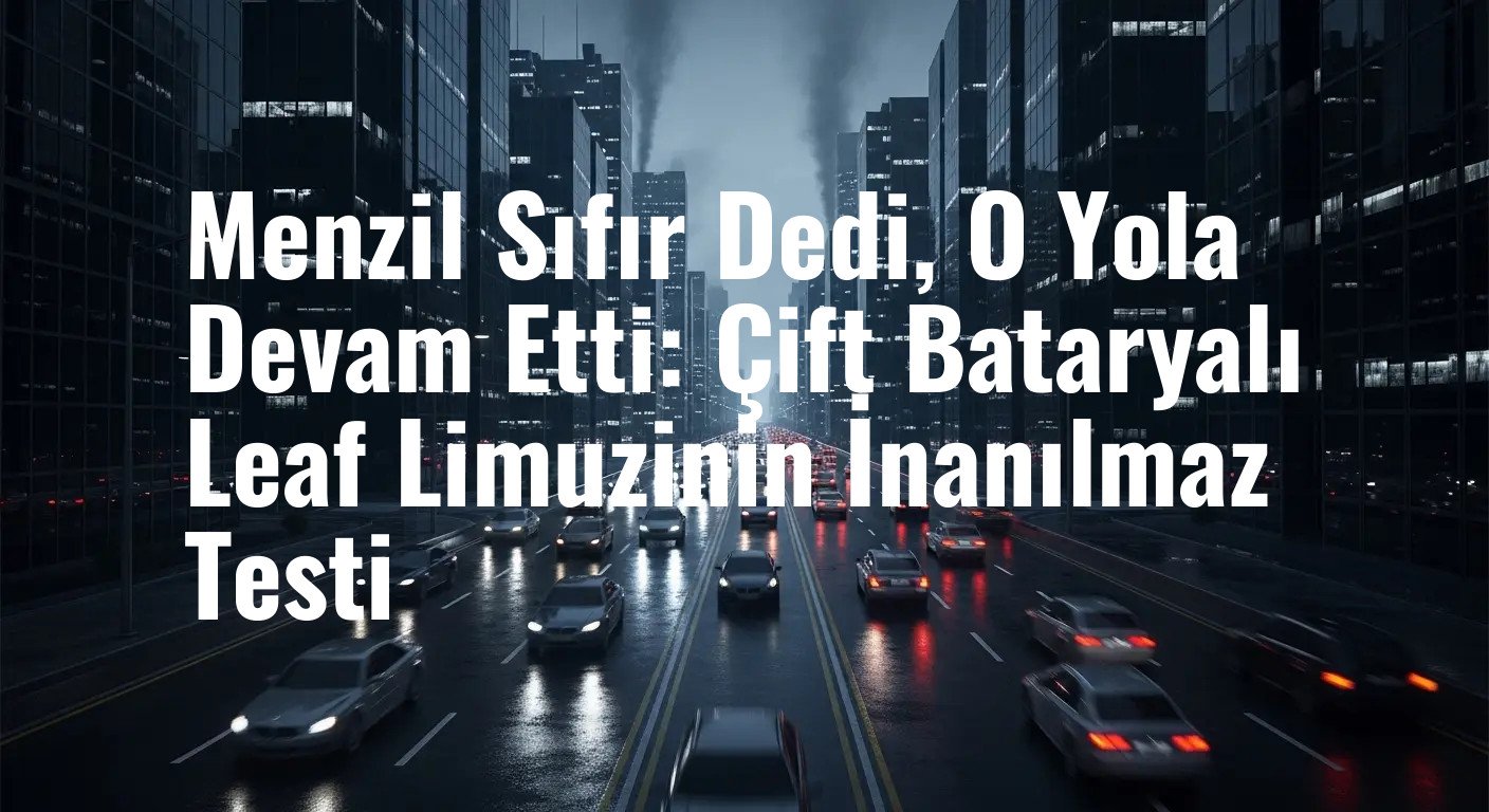 Sıfır Menzil Bir Son Değil: Çift Bataryalı Nissan Leaf Limuzin, Bataryası Bitti Denilince 30 Km Daha Gitti!