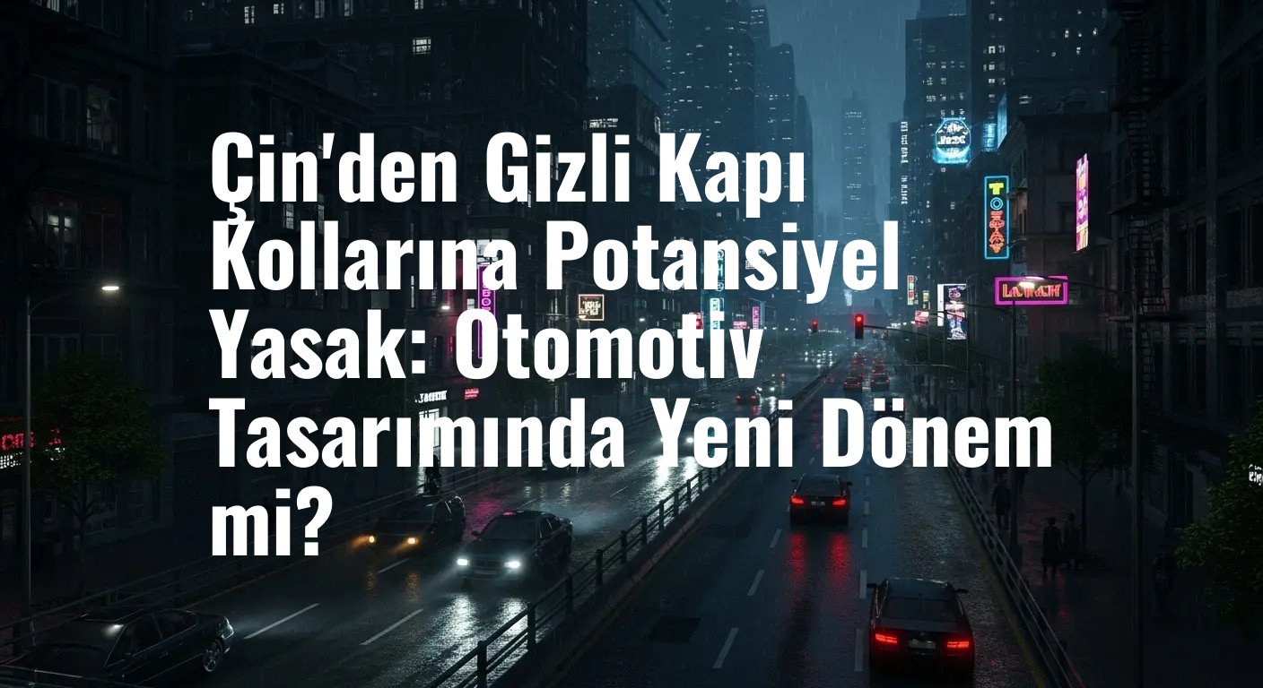 Çin'den Gizli Kapı Kollarına Potansiyel Yasak: Otomotiv Tasarımında Yeni Dönem mi?