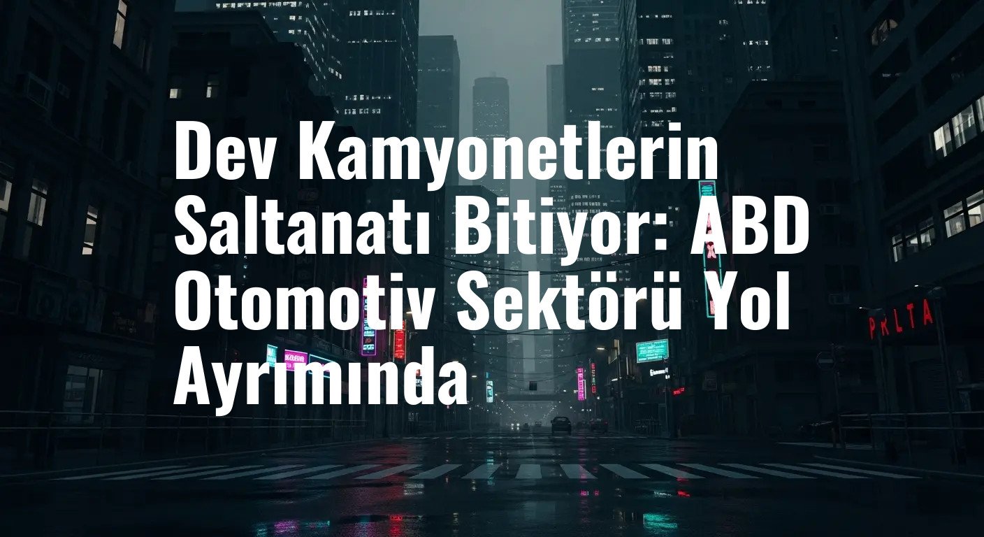 Dev Kamyonetlerin Saltanatı Bitiyor: ABD Otomotiv Sektörü Yol Ayrımında