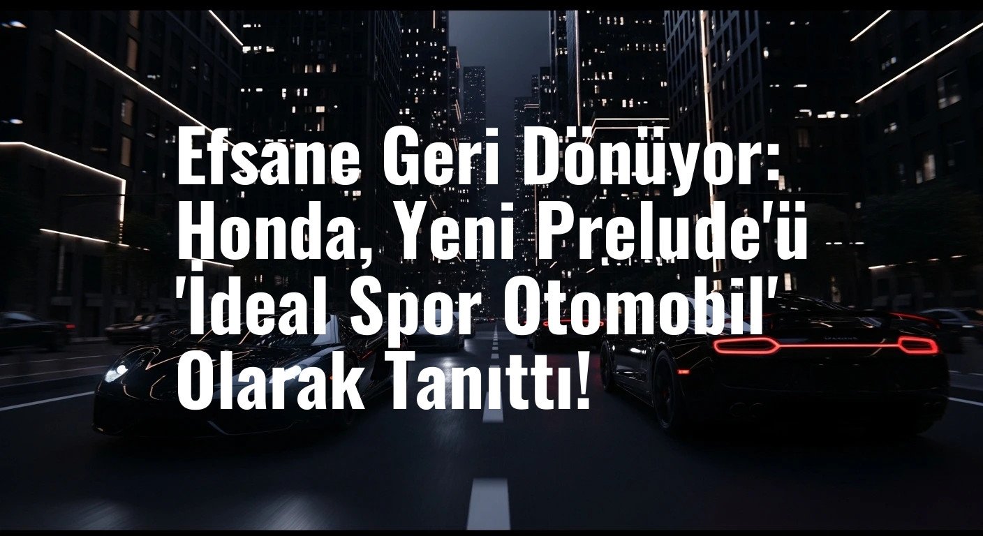 Honda'nın İkonik Modeli Prelude Geri Döndü: İşte 'İdeal Spor Otomobil'in Sırları