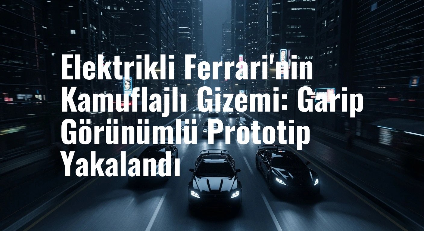 Elektrikli Ferrari'nin Kamuflajlı Gizemi: Garip Görünümlü Prototip Yakalandı