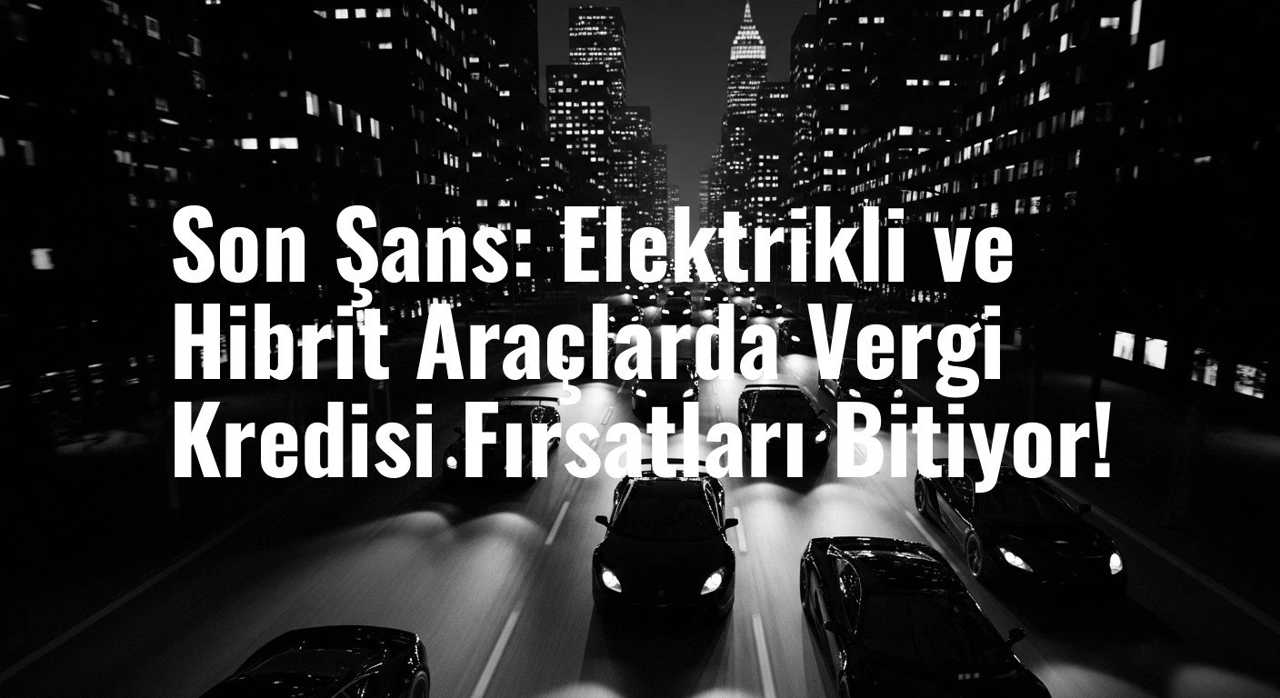 Son Şans: Elektrikli ve Hibrit Araçlarda Vergi Kredisi Fırsatları Bitiyor!