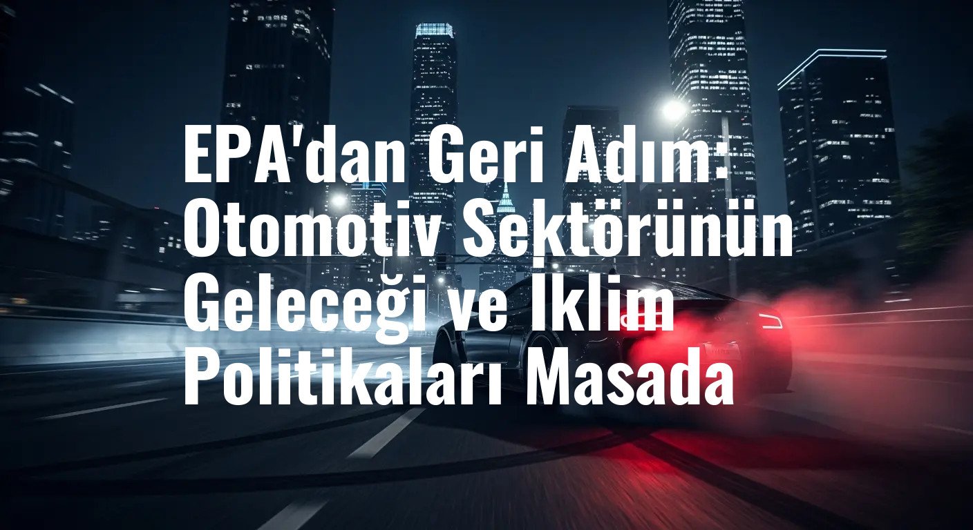 EPA'dan Geri Adım: Otomotiv Sektörünün Geleceği ve İklim Politikaları Masada