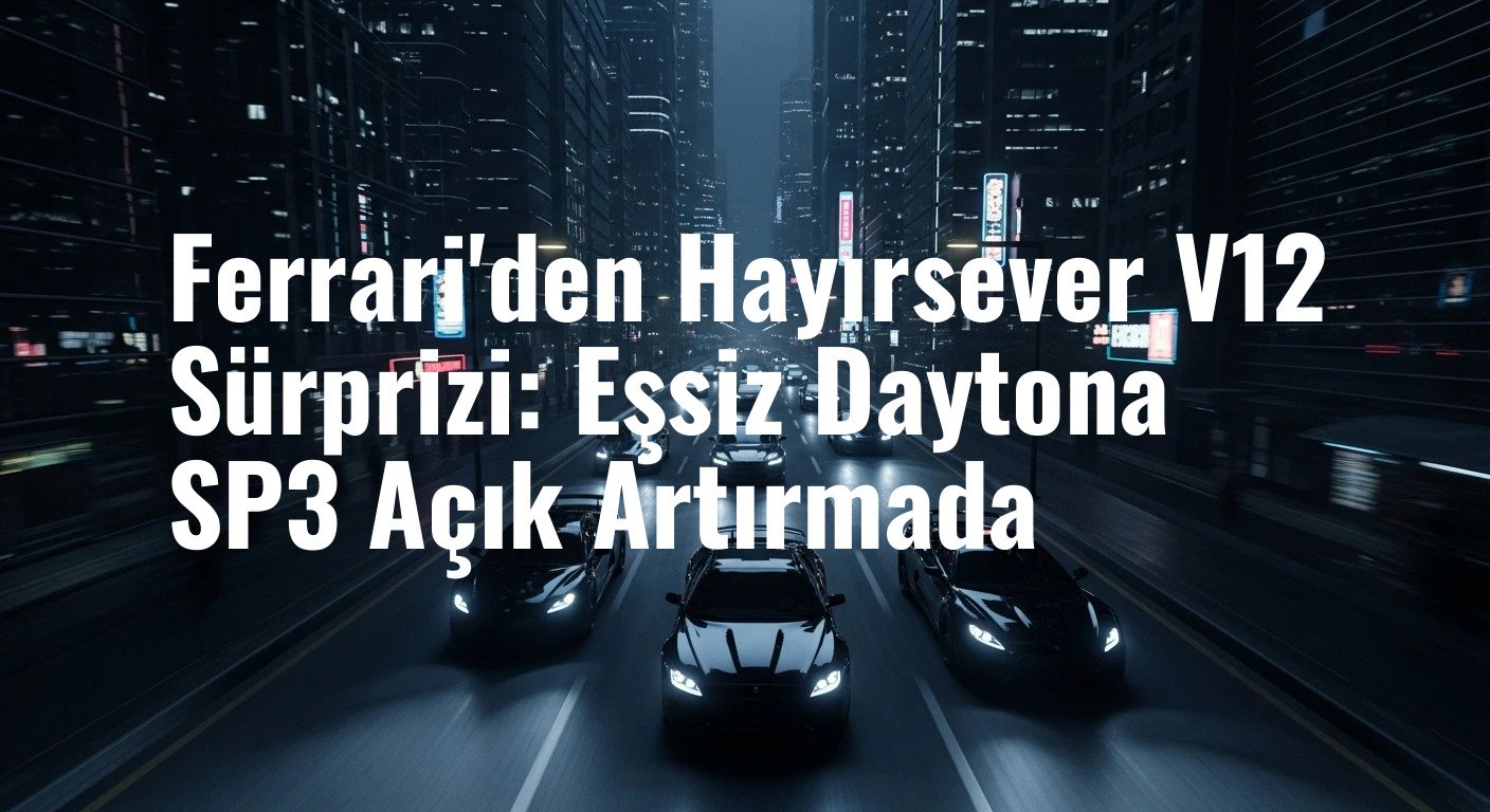 Ferrari'den Hayırsever V12 Sürprizi: Eşsiz Daytona SP3 Açık Artırmada