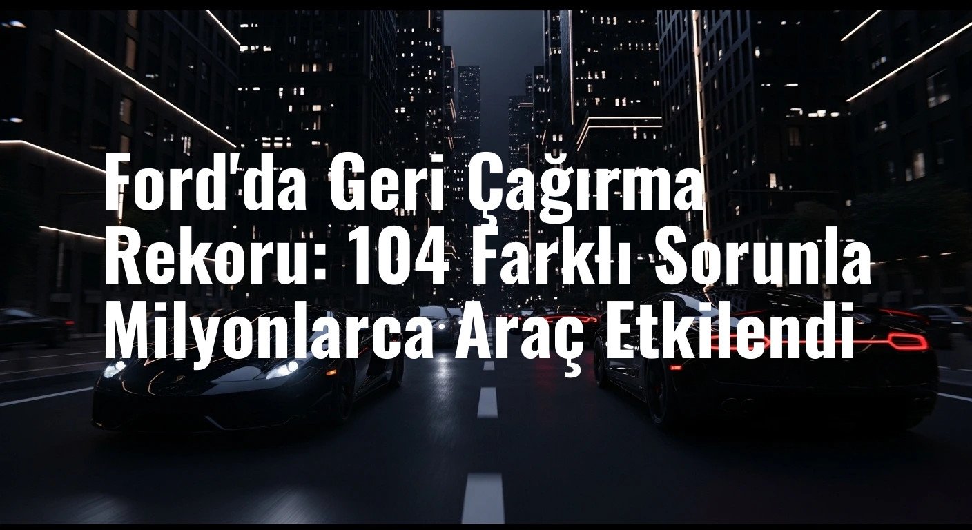Ford'da Geri Çağırma Rekoru: 104 Farklı Sorunla Milyonlarca Araç Etkilendi