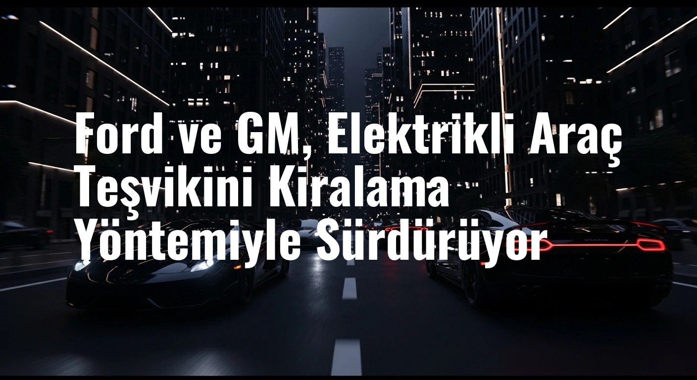 Ford ve General Motors, Sona Eren Elektrikli Araç Teşvikini Akıllı Bir Kiralama Formülüyle Canlandırdı