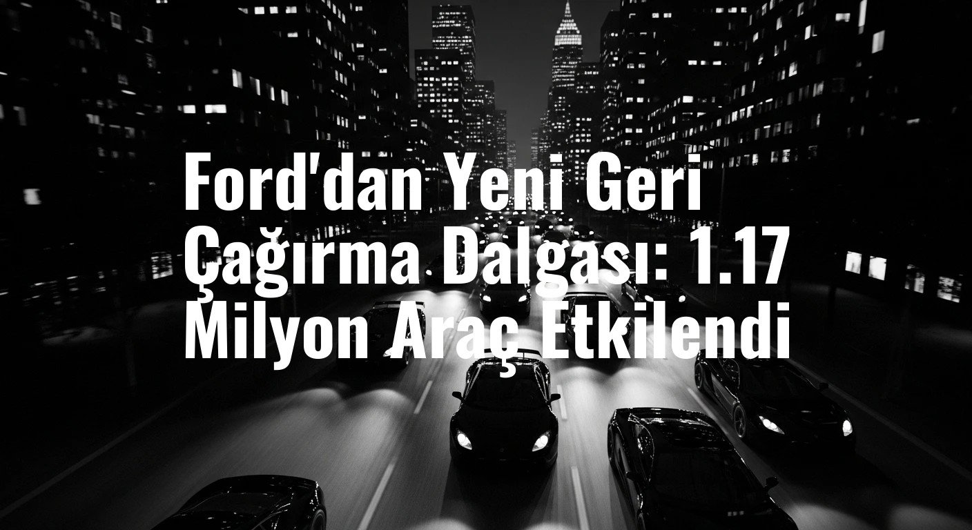 Ford'dan Yeni Geri Çağırma Dalgası: 1.17 Milyon Araç Etkilendi