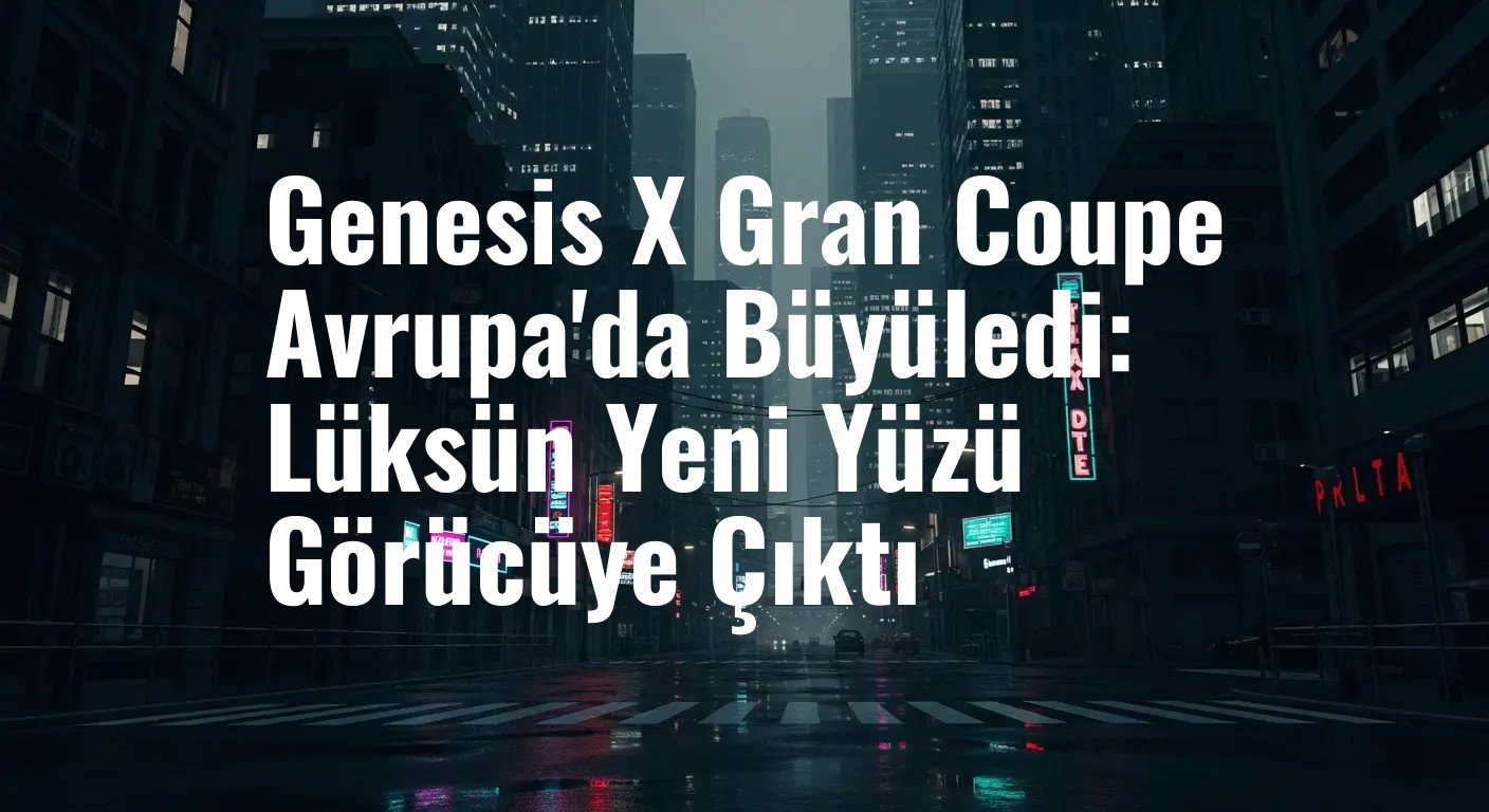 Genesis X Gran Coupe Avrupa'da Büyüledi: Lüksün Yeni Yüzü Görücüye Çıktı