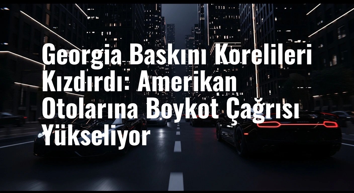 Georgia Baskını Korelileri Kızdırdı: Amerikan Otolarına Boykot Çağrısı Yükseliyor