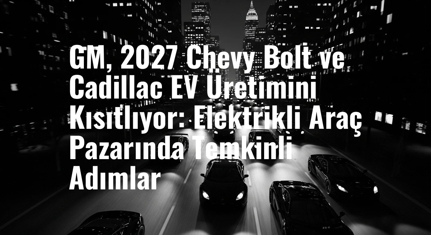 GM, 2027 Chevy Bolt ve Cadillac EV Üretimini Kısıtlıyor: Elektrikli Araç Pazarında Temkinli Adımlar