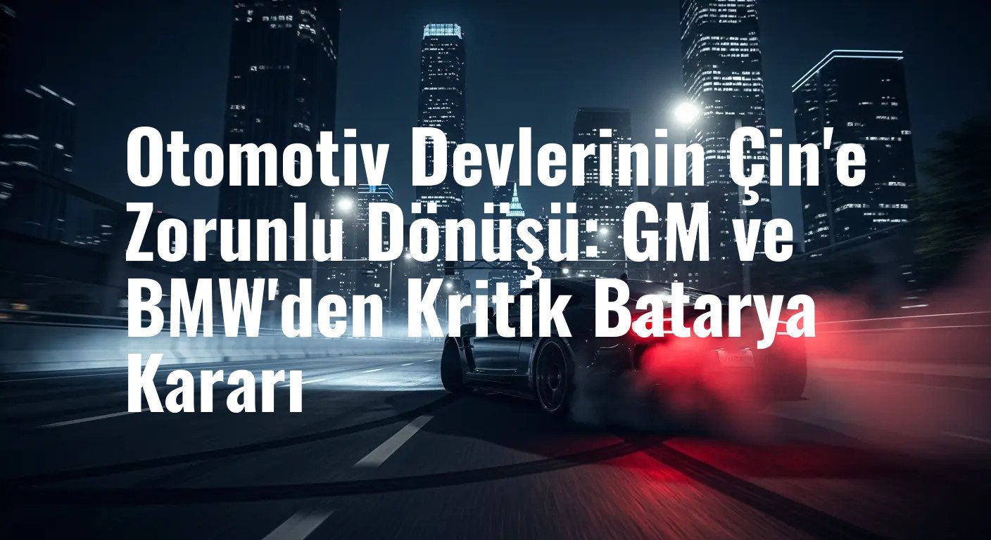 Otomotiv Devlerinin Çin'e Zorunlu Dönüşü: GM ve BMW'den Kritik Batarya Kararı