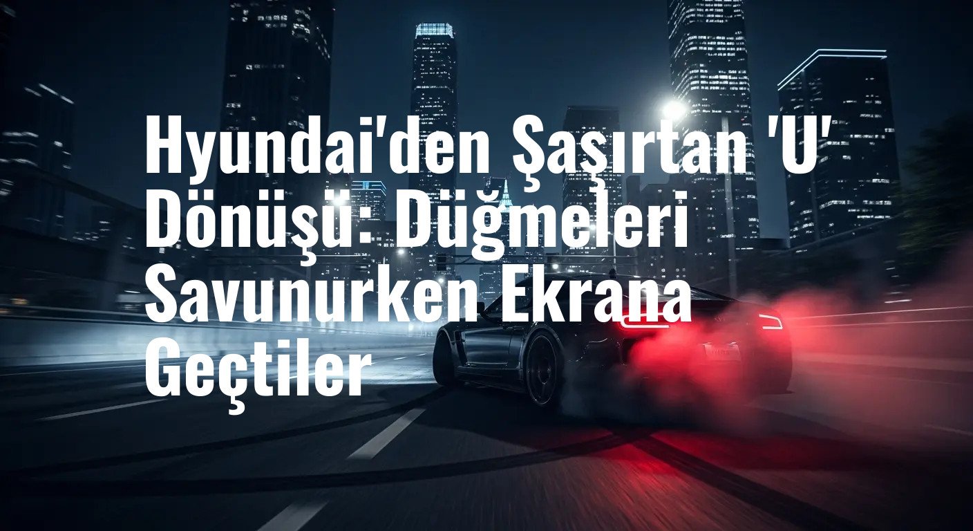 Hyundai'den Şaşırtan 'U' Dönüşü: Düğmeleri Savunurken Ekrana Geçtiler
