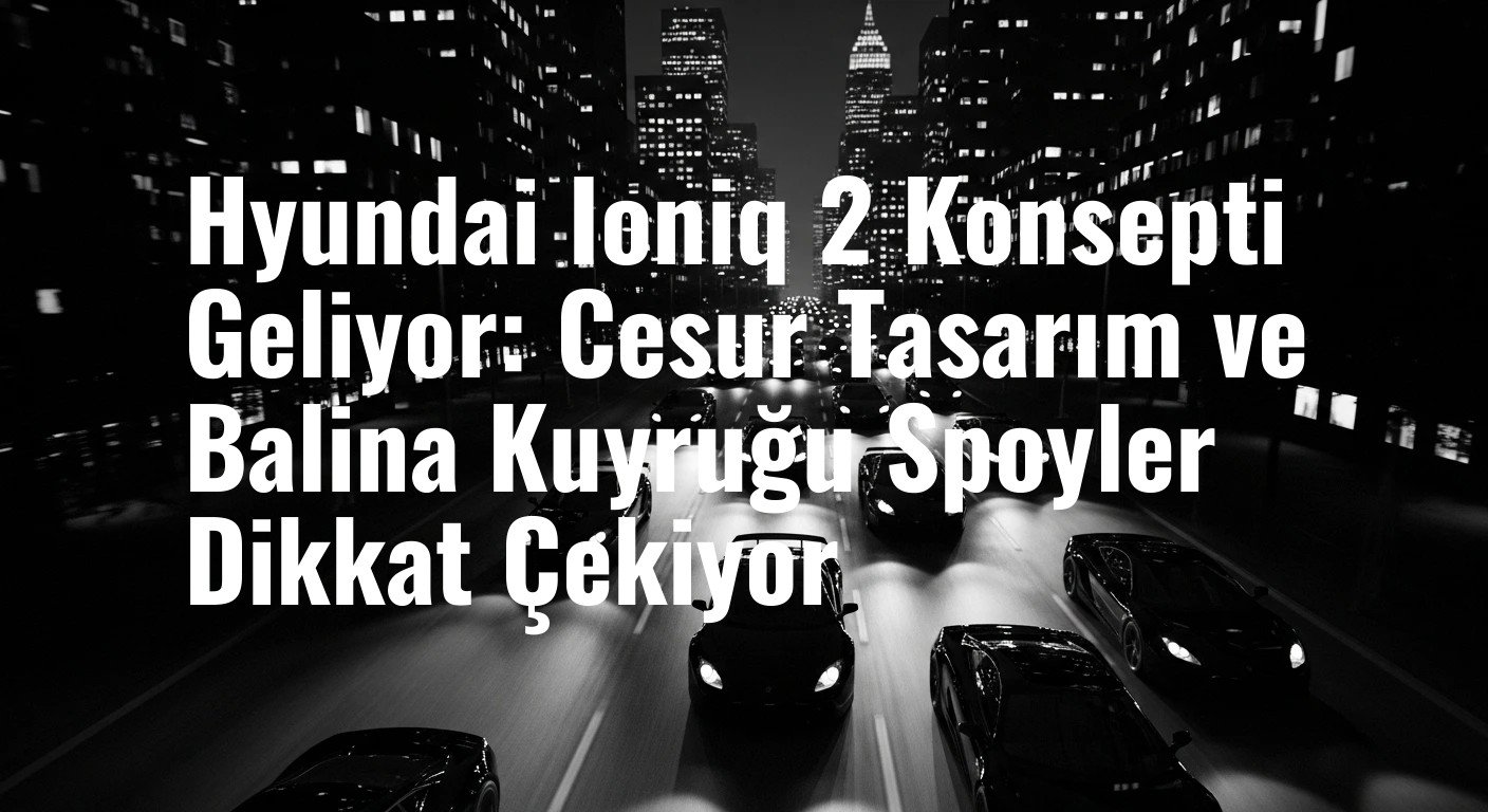 Hyundai Ioniq 2 Konsepti Geliyor: Cesur Tasarım ve Balina Kuyruğu Spoyler Dikkat Çekiyor