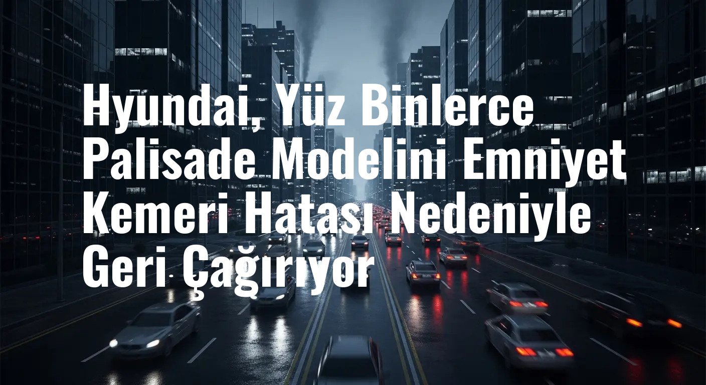 Hyundai, Yüz Binlerce Palisade Modelini Emniyet Kemeri Hatası Nedeniyle Geri Çağırıyor