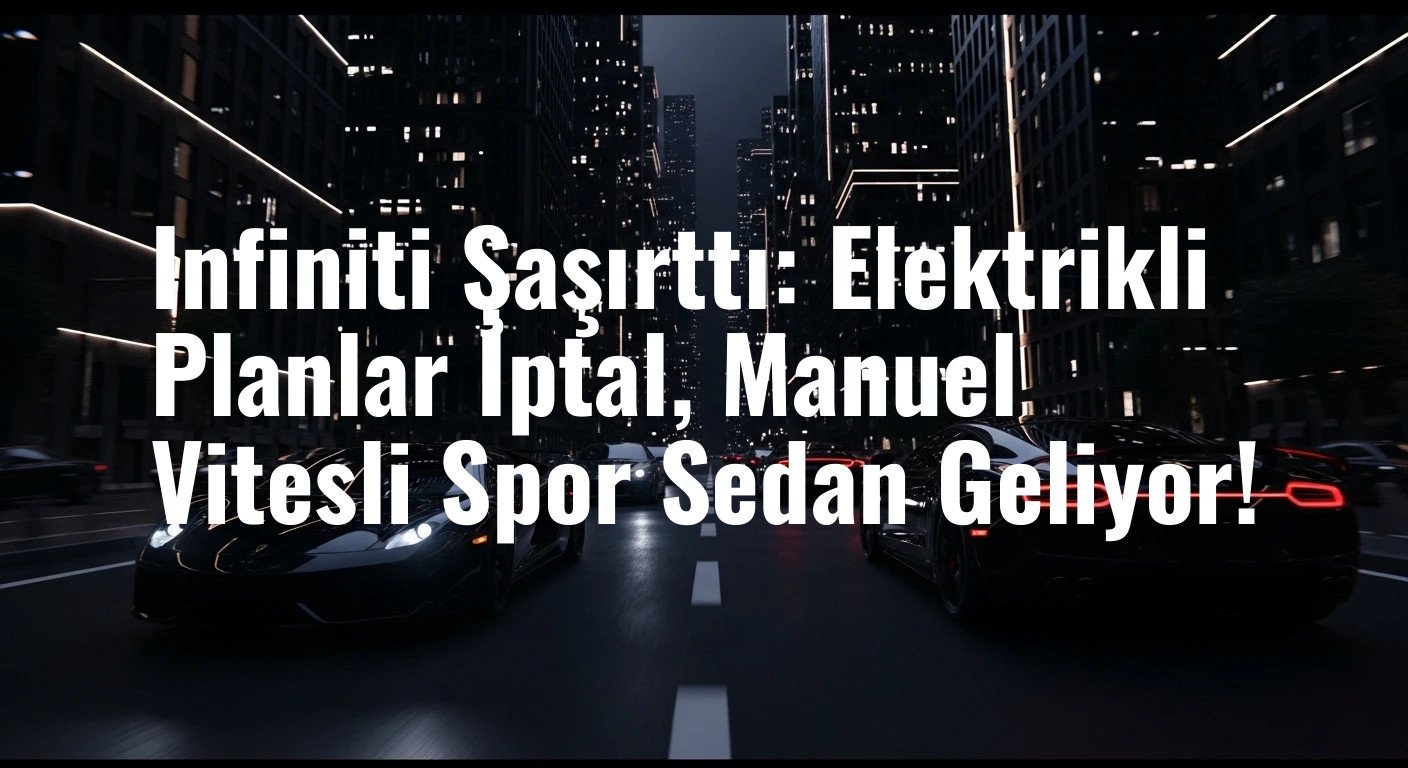 Infiniti Şaşırttı: Elektrikli Planlar İptal, Manuel Vitesli Spor Sedan Geliyor!