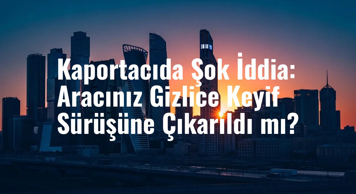 Kaportacıda Şok İddia: Aracınız Gizlice Keyif Sürüşüne Çıkarıldı mı?