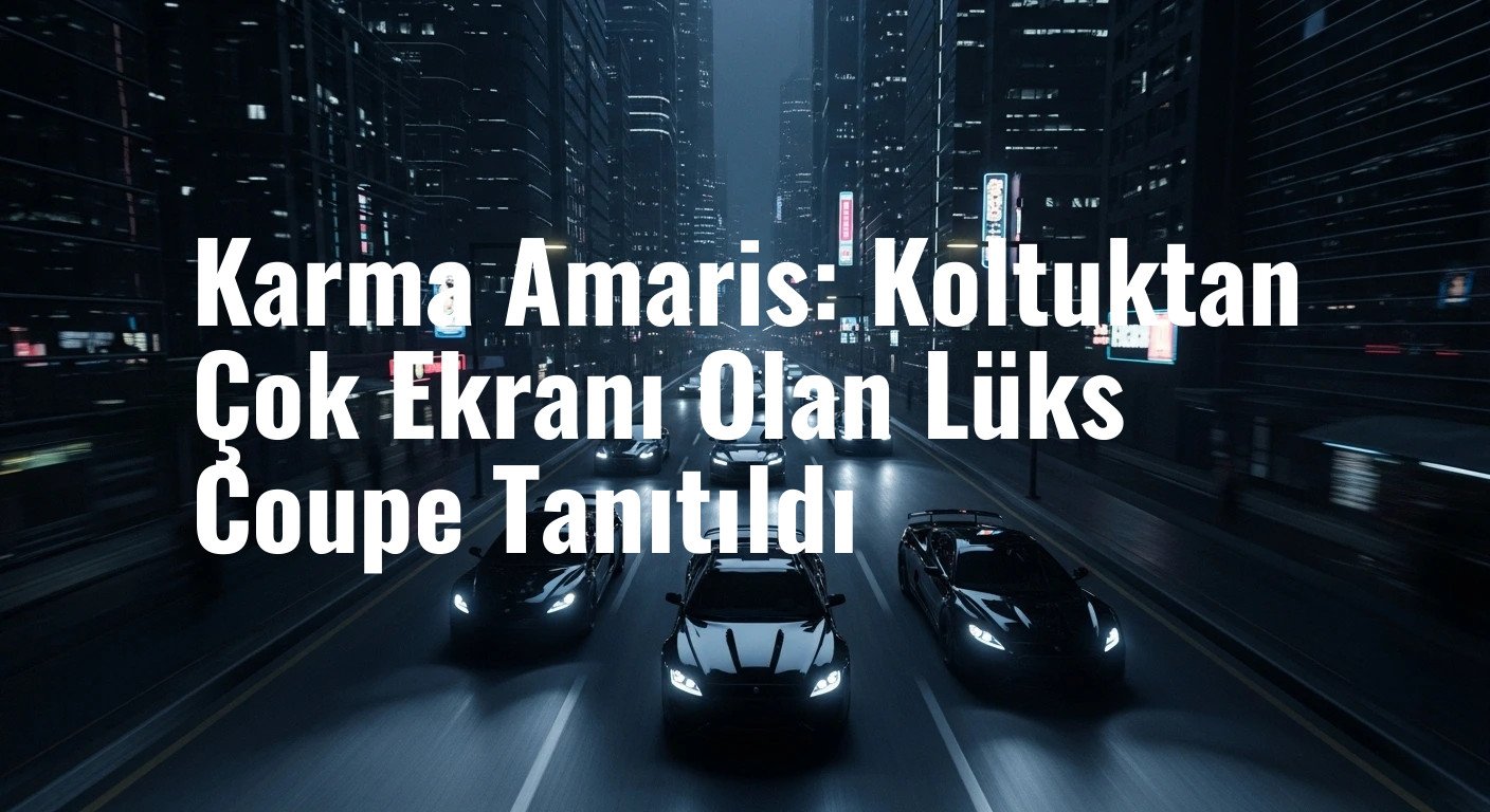 Karma Amaris: Koltuktan Çok Ekranı Olan Lüks Coupe Tanıtıldı