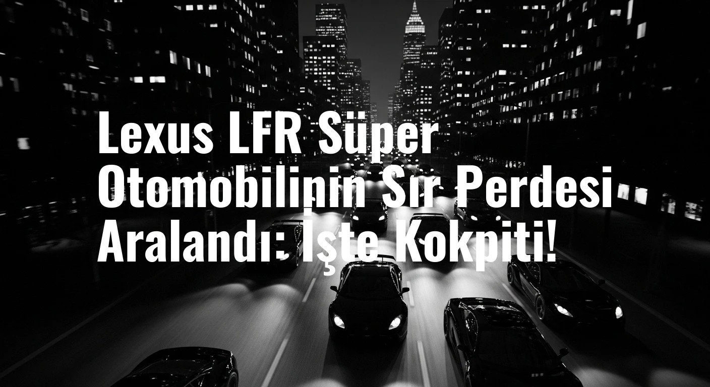 Lexus LFR Süper Otomobilinin Sır Perdesi Aralandı: İşte Kokpiti!