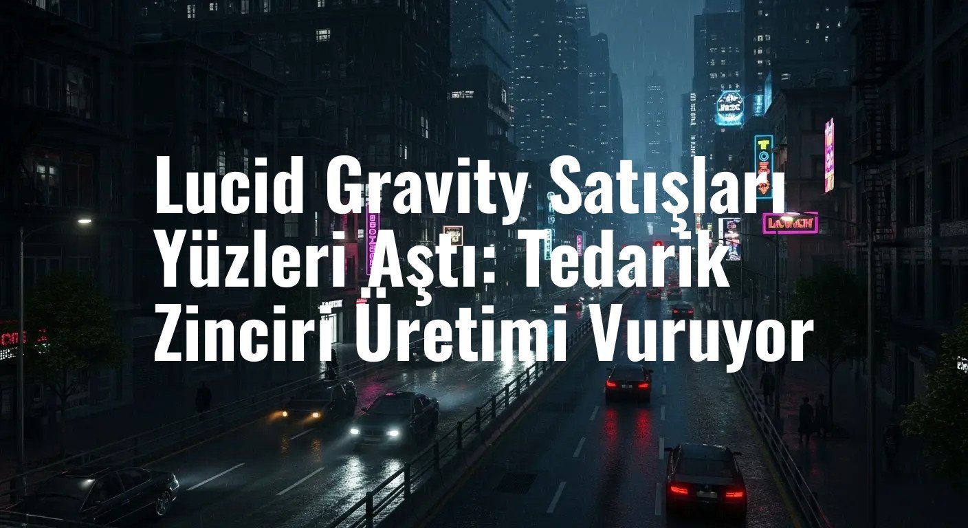 Lucid Gravity Satışları Yüzleri Aştı: Tedarik Zinciri Üretimi Vuruyor