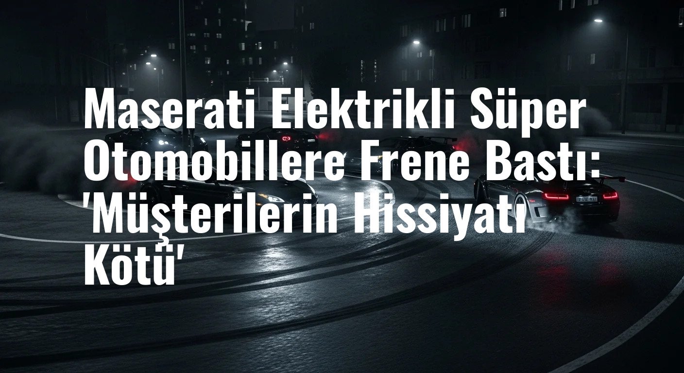 Maserati Elektrikli Süper Otomobillere Frene Bastı: 'Müşterilerin Hissiyatı Kötü'