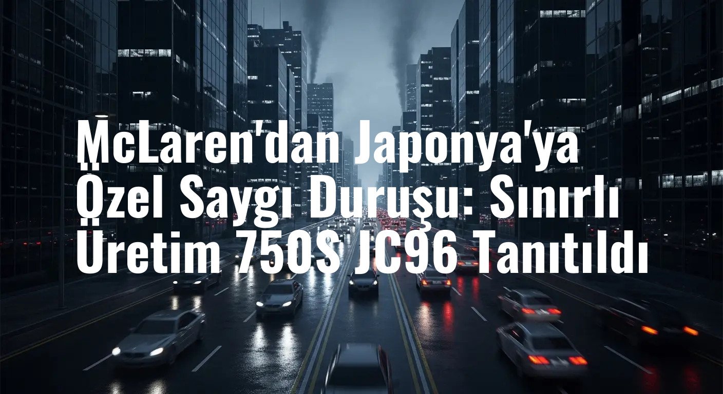 McLaren 750S JC96: Japon Yarış Mirasına Özel Bir Kutlama ve Modern Bir İkon