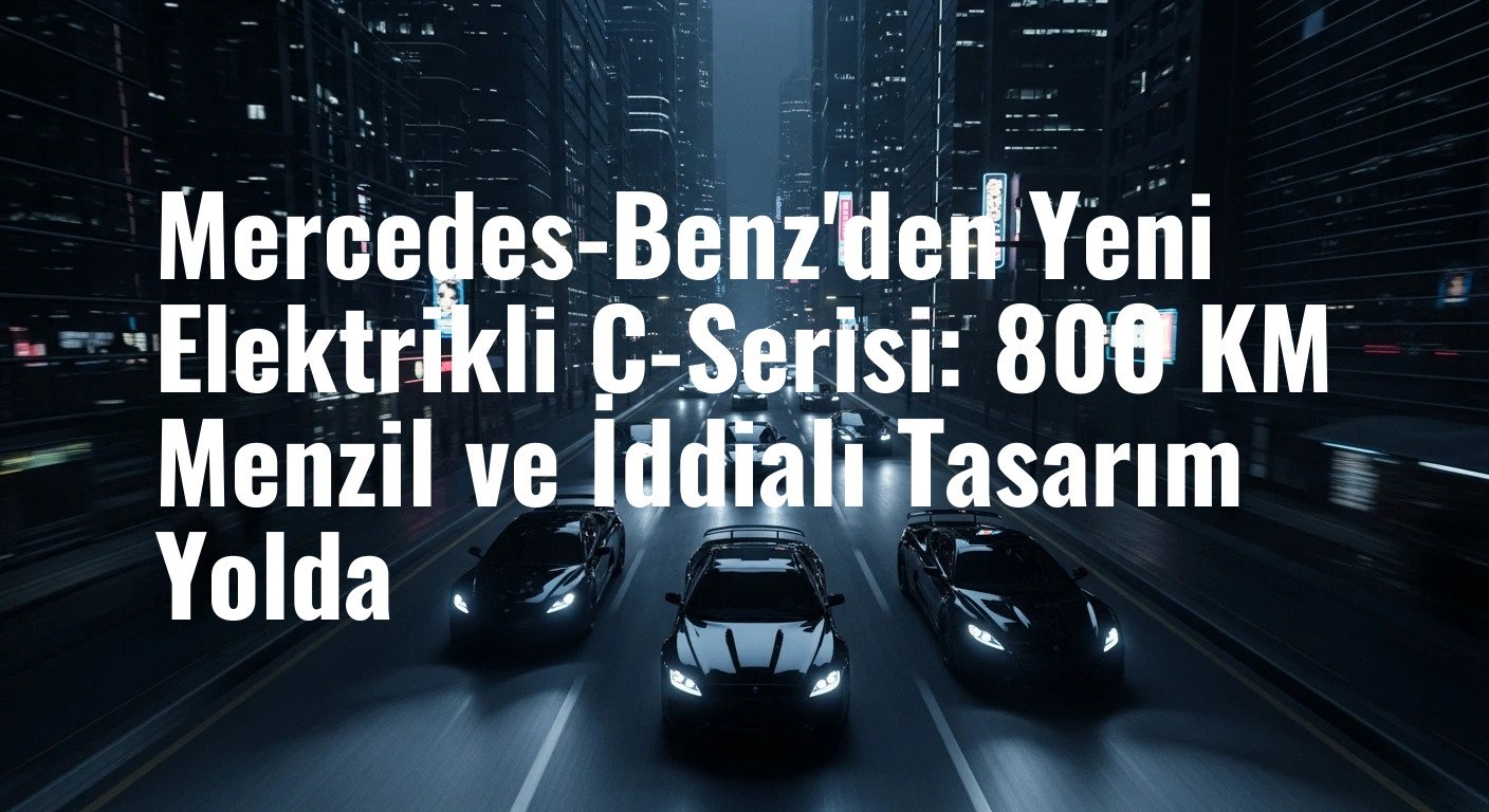 Mercedes-Benz'den Yeni Elektrikli C-Serisi: 800 KM Menzil ve İddialı Tasarım Yolda