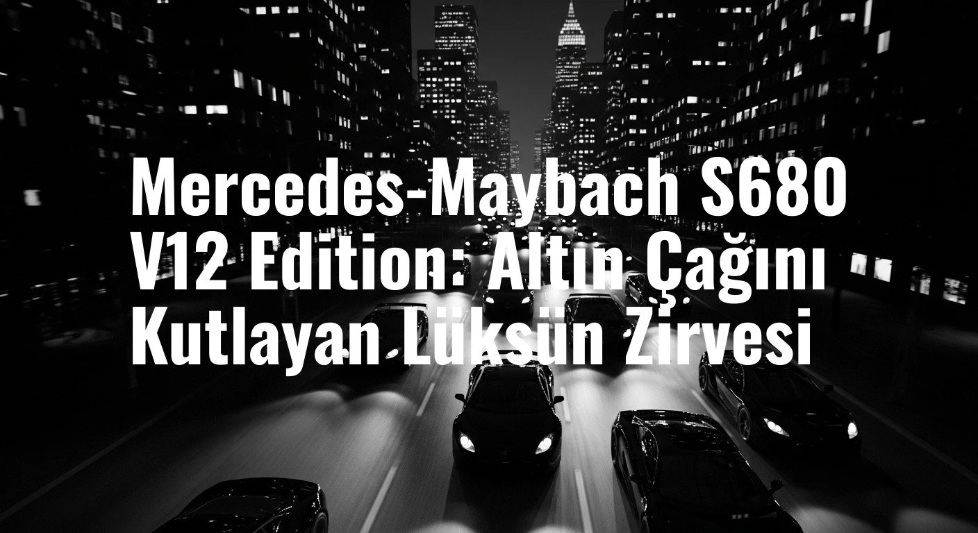 Mercedes-Maybach S680 V12 Edition: 24 Ayar Altın Dokunuşlarla Sınırlı Üretim Lüks İkonu