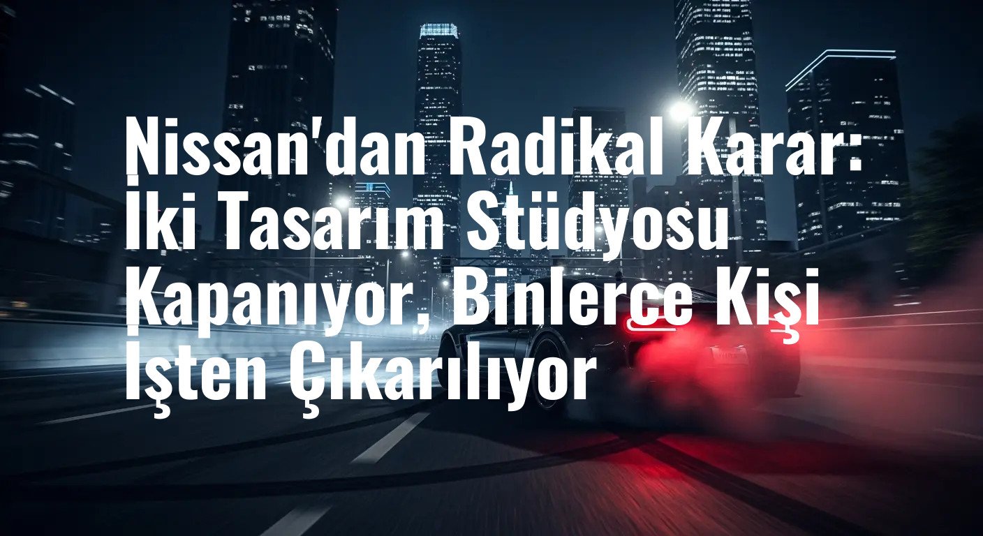 Nissan Tasarım Stüdyolarını Kapatıyor: Küresel Operasyonlarda Büyük Yeniden Yapılanma