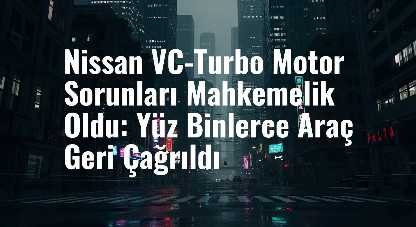 Nissan VC-Turbo Motor Sorunları Mahkemelik Oldu: Yüz Binlerce Araç Geri Çağrıldı