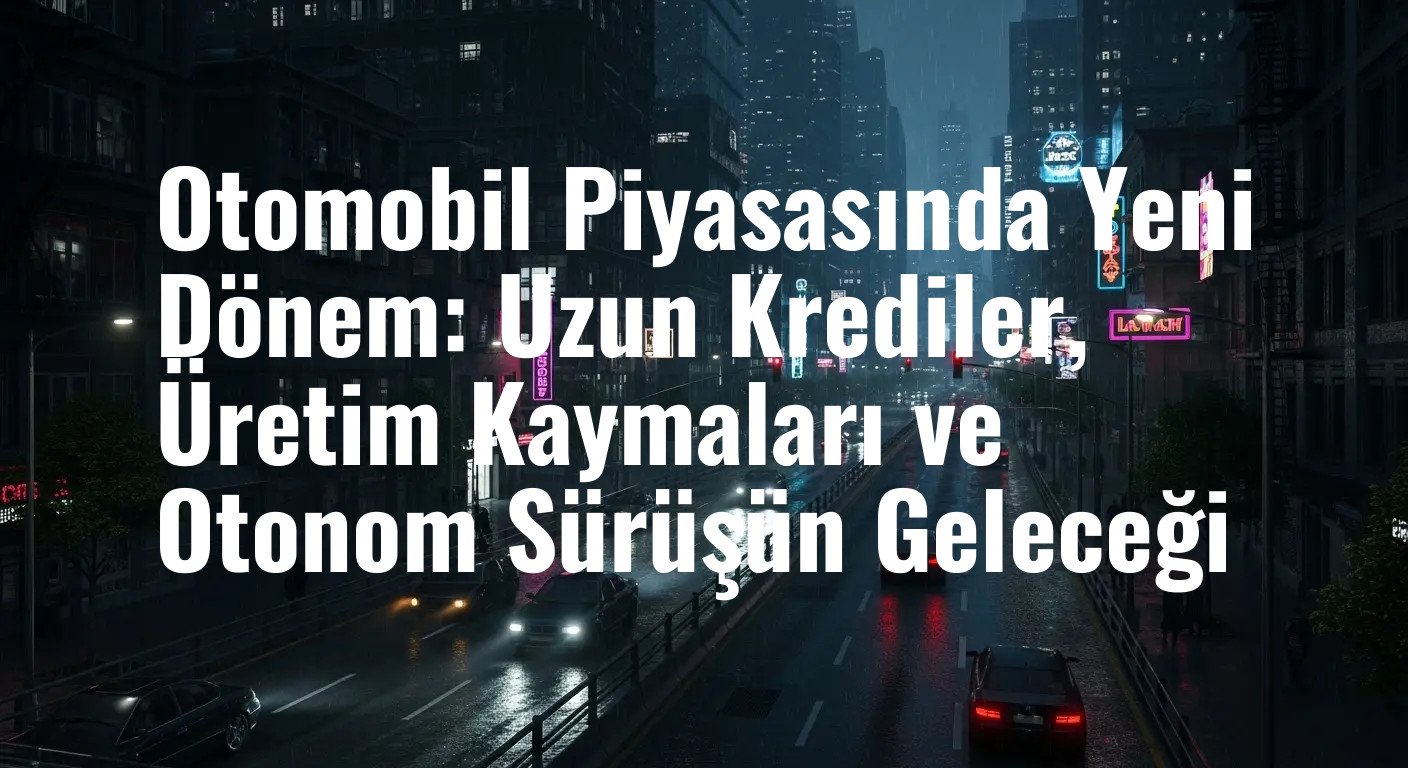 Otomobil Piyasasında Yeni Dönem: Uzun Krediler, Üretim Kaymaları ve Otonom Sürüşün Geleceği