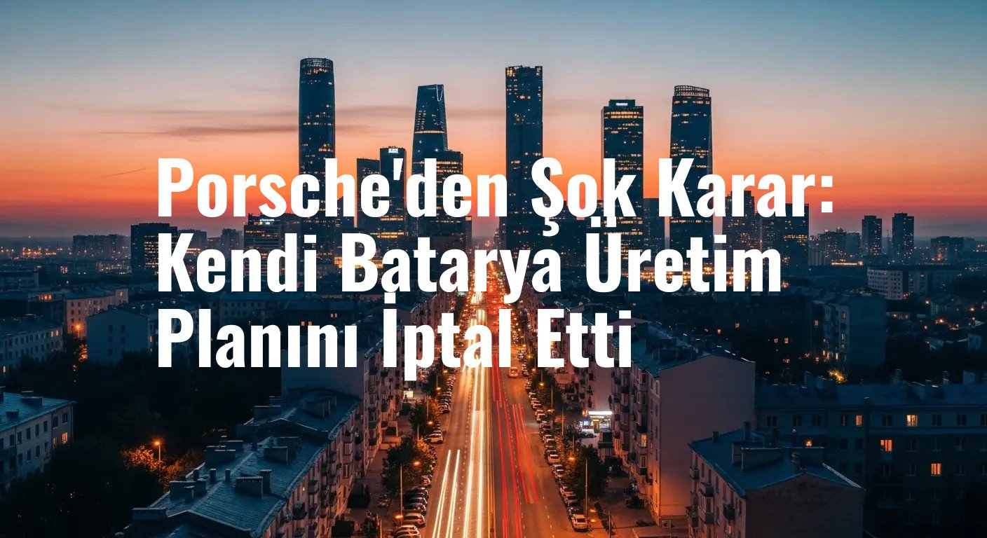 Porsche'den Şok Karar: Kendi Batarya Üretim Planını İptal Etti