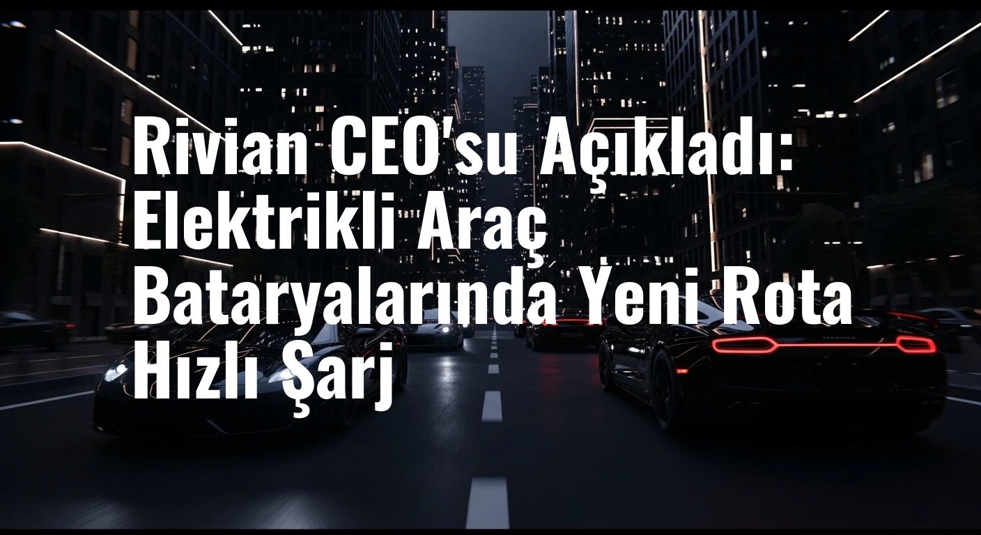 Rivian CEO'su Açıkladı: Elektrikli Araç Bataryalarında Yeni Rota Hızlı Şarj