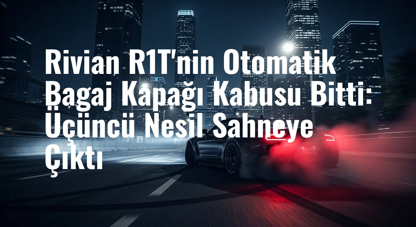 Rivian R1T'nin Otomatik Bagaj Kapağı Kabusu Bitti: Üçüncü Nesil Sahneye Çıktı