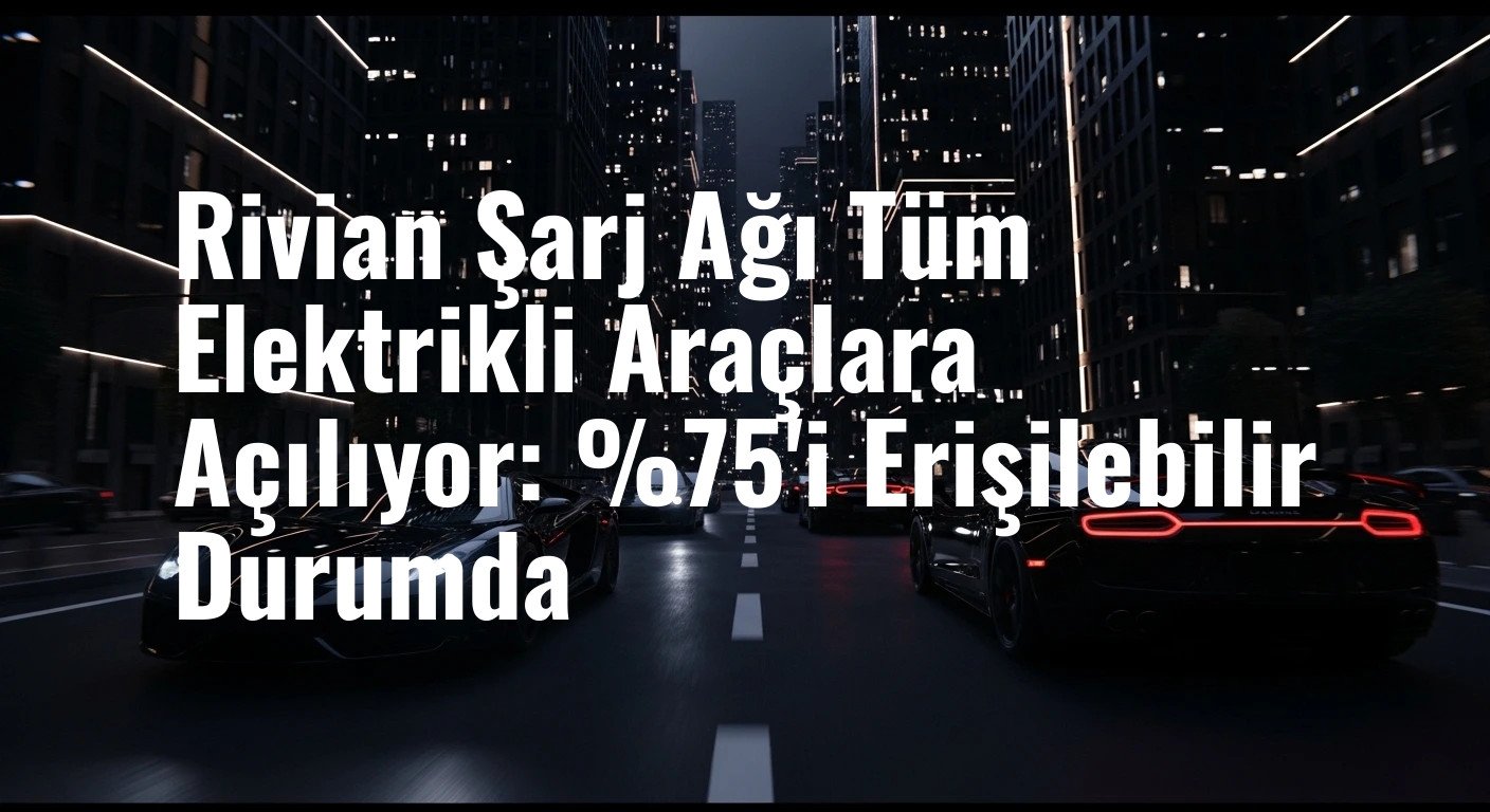 Rivian Şarj Ağı Tüm Elektrikli Araçlara Açılıyor: %75'i Erişilebilir Durumda