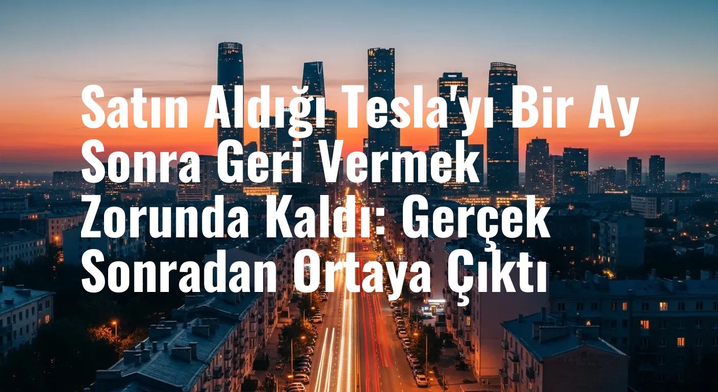 Satın Aldığı Tesla'yı Bir Ay Sonra Geri Vermek Zorunda Kaldı: Gerçek Sonradan Ortaya Çıktı