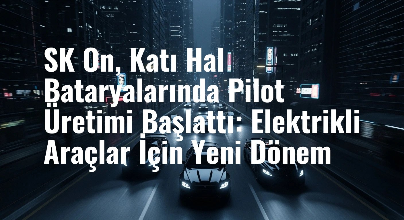 SK On, Katı Hal Bataryalarında Pilot Üretimi Başlattı: Elektrikli Araçlar İçin Yeni Dönem