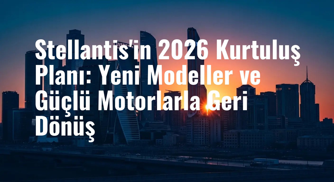 Stellantis'in 2026 Geri Dönüş Stratejisi: Avrupa'da Kompakt, ABD'de Güçlü Motorlar