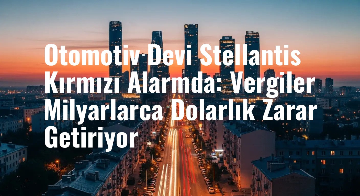 Otomotiv Devi Stellantis Kırmızı Alarmda: Vergiler Milyarlarca Dolarlık Zarar Getiriyor