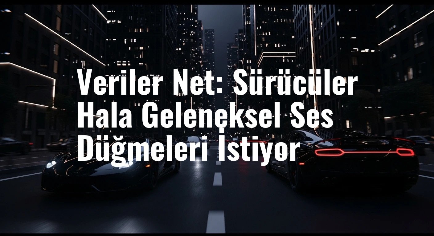 Veriler Net: Sürücüler Hala Geleneksel Ses Düğmeleri İstiyor